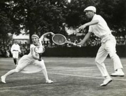 Old tennis mixed doubles
